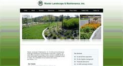 Desktop Screenshot of masterlandscapemaintenance.com
